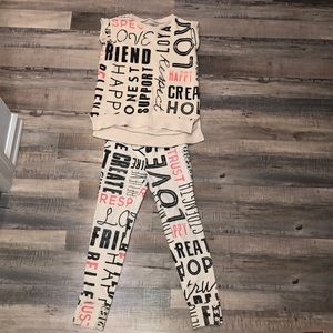 Matching shirt with tights
